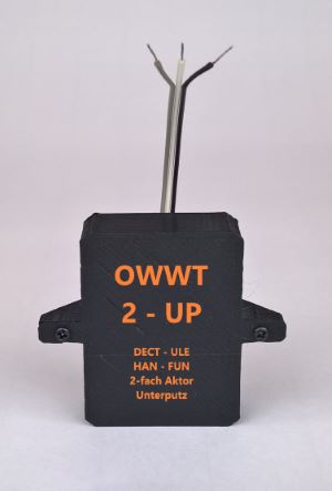OWWT-2-UP 2-Kanal DECT-ULE Wandtaster Unterputz