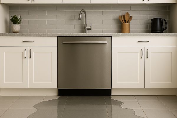 OWSM‑1 Wassermelder erkennt Wasser vor der Spülmaschine