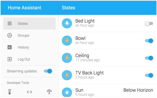 Home-Assistant Startseite