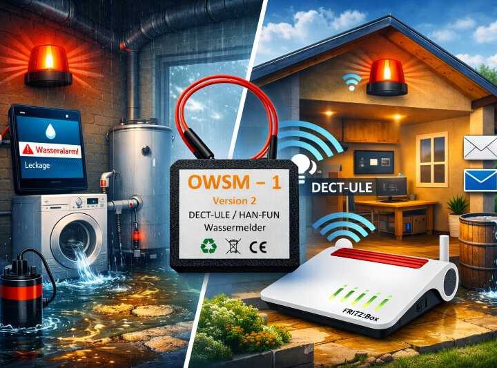 Wassermelder OWSM‑1 für die FRITZ!Box